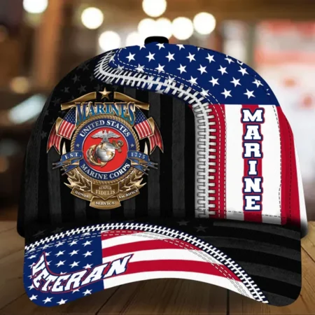 Caps U.S.M.C U.S. Veterans Tribute All Over Prints Collection Heroes Remembere