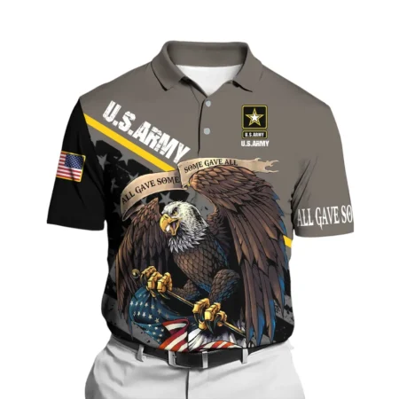 U.S. Army Short Polo Shirts All Over Prints Remember Honor Respect Veteran Day