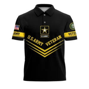 U.S. Army Short Polo Shirts All Over Prints U.S. Veterans Veteran Day