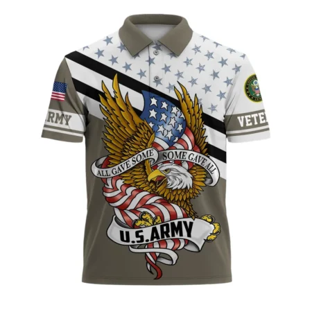 U.S. Army Short Polo Shirts All Over Prints U.S. Veterans Veteran Day