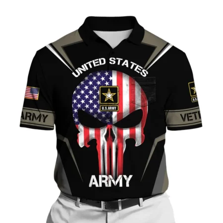 U.S. Army Short Polo Shirts All Over Prints U.S. Veterans Veteran Day