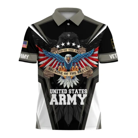 U.S. Army Short Polo Shirts All Over Prints U.S. Veterans Veteran Day