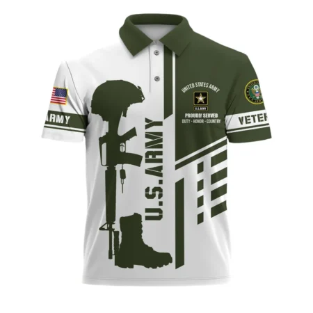 U.S. Army Short Polo Shirts All Over Prints U.S. Veterans Veteran Day