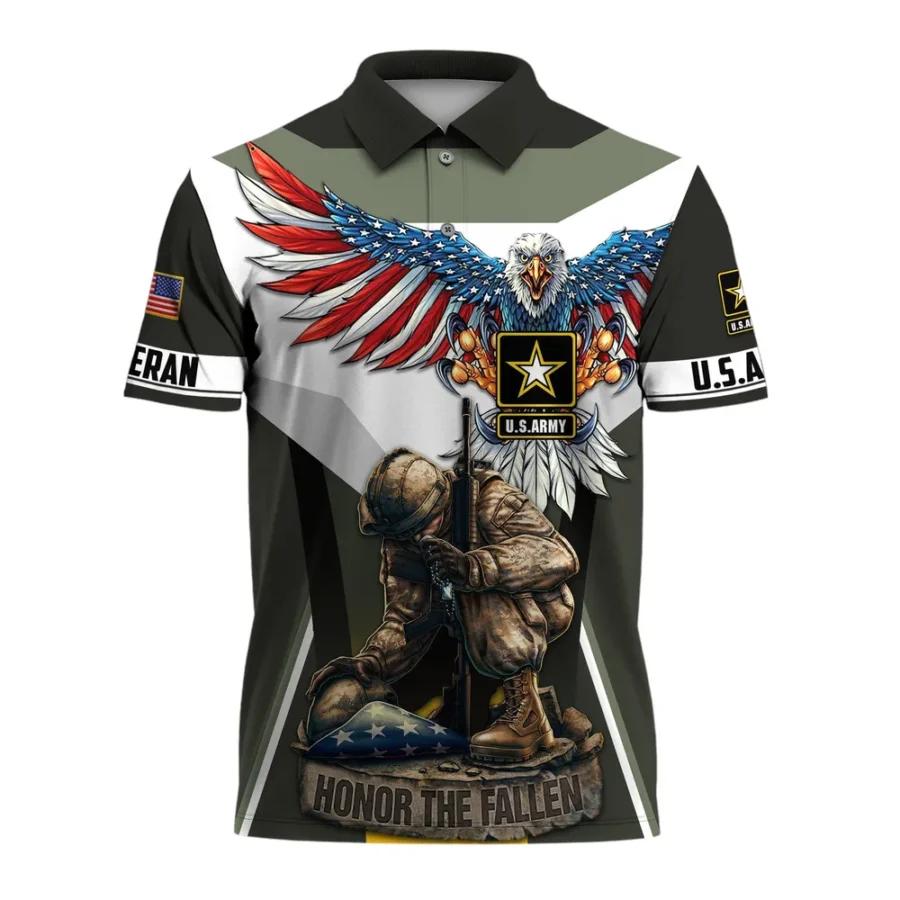 U.S. Army Short Polo Shirts All Over Prints U.S. Veterans Veteran Day