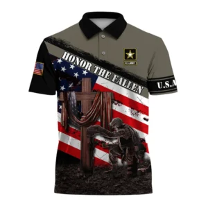 U.S. Army Short Polo Shirts All Over Prints U.S. Veterans Veteran Day