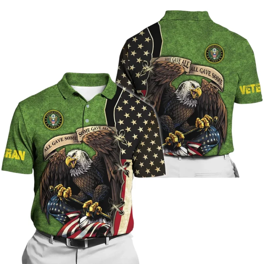 U.S. Army Short Polo Shirts All Over Prints U.S. Veterans Veteran Day