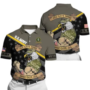 U.S. Army Short Polo Shirts All Over Prints U.S. Veterans Veteran Day