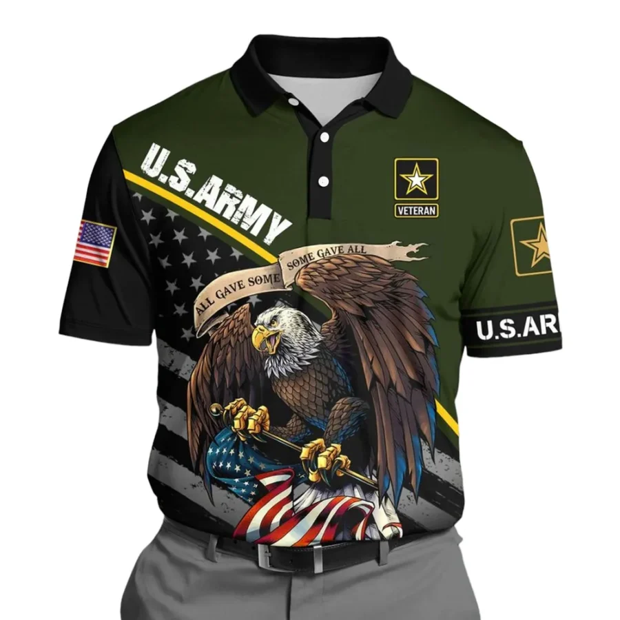 U.S. Army Short Polo Shirts All Over Prints U.S. Veterans Veteran Day