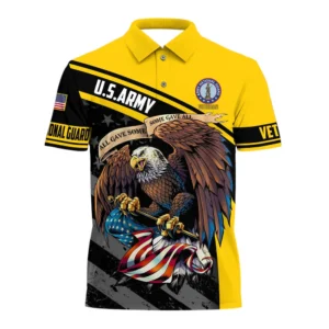 U.S. Army Short Polo Shirts Honoring All Who Served Remember Honor Respect Veteran Day