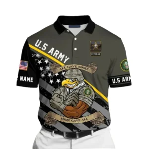 U.S. Army Short Polo Shirts Honoring All Who Served Remember Honor Respect Veteran Day