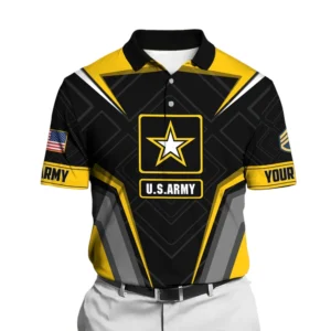 U.S. Army Short Polo Shirts Honoring All Who Served Remember Honor Respect Veteran Day