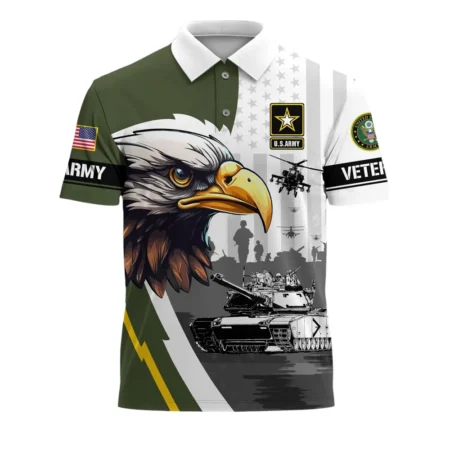 U.S. Army Short Polo Shirts Honoring All Who Served U.S. Veterans Veteran Day