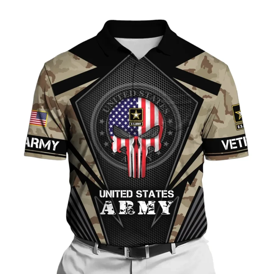 U.S. Army Short Polo Shirts Honoring All Who Served U.S. Veterans Veteran Day