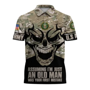 U.S. Army Short Polo Shirts Honoring All Who Served U.S. Veterans Veteran Day