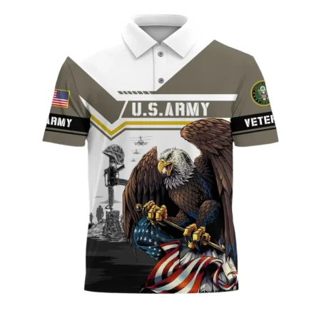 U.S. Army Short Polo Shirts Honoring All Who Served U.S. Veterans Veteran Day