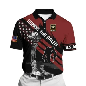 The United States Marine Corps Short Polo Shirts American Veterans Honoring All Who Served All Over Prints Shirt