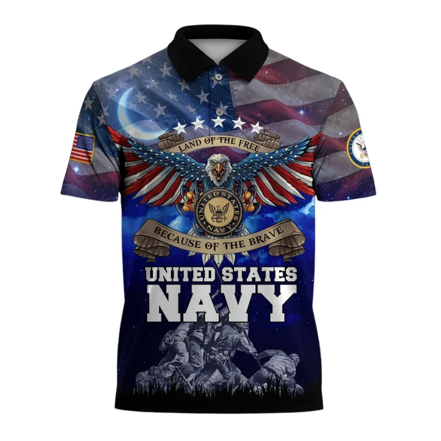 United States Navy Short Polo Shirts American Veterans Honoring All Who Served All Over Prints Shirt