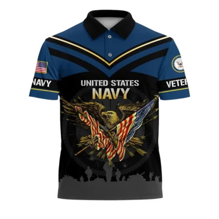 United States Navy Short Polo Shirts Remember Honor Respect Honoring All Who Served All Over Prints Shirt