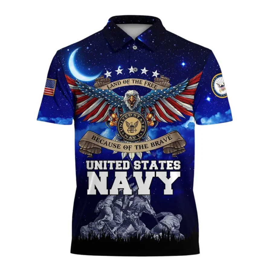 United States Navy Short Polo Shirts Remember Honor Respect Honoring All Who Served All Over Prints Shirt