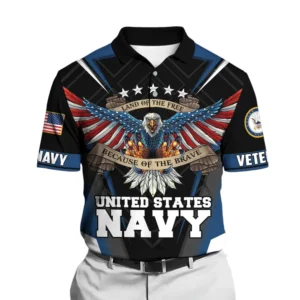 United States Navy Short Polo Shirts Remember Honor Respect Honoring All Who Served All Over Prints Shirt