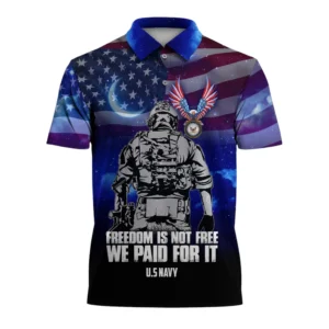 United States Navy Short Polo Shirts U.S. Veterans Honoring All Who Served All Over Prints Shirt