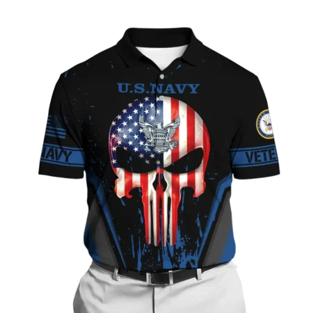 United States Navy Short Polo Shirts U.S. Veterans Honoring All Who Served All Over Prints Shirt