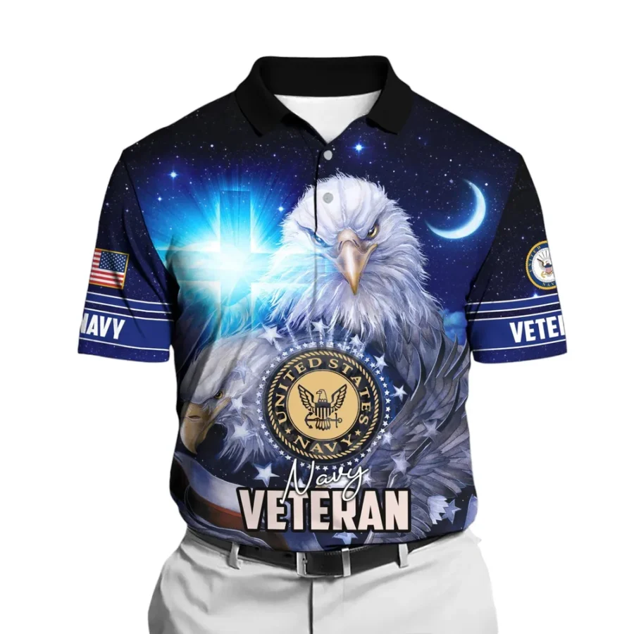 United States Navy Short Polo Shirts U.S. Veterans Honoring All Who Served All Over Prints Shirt