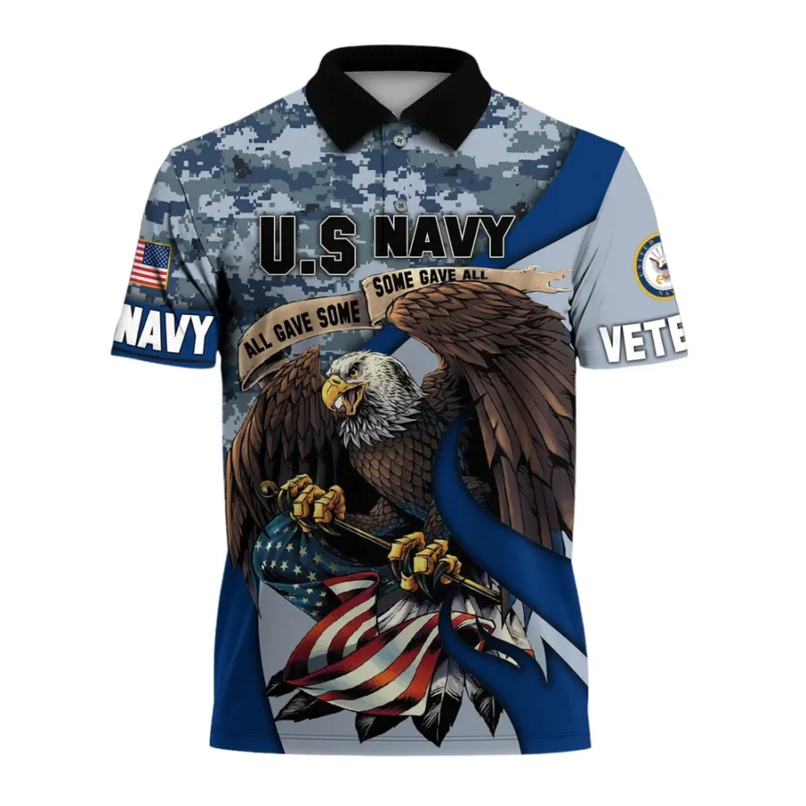 United States Navy Short Polo Shirts U.S. Veterans Honoring All Who Served All Over Prints Shirt