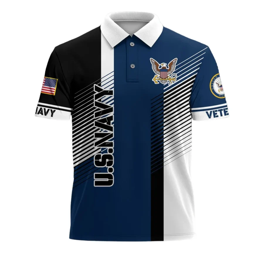 United States Navy Short Polo Shirts U.S. Veterans Honoring All Who Served All Over Prints Shirt