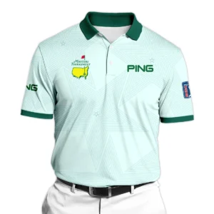 Golf Love Star Light Green Mix Masters Tournament Ping Zipper Polo Shirt Style Classic