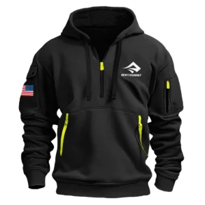 Classic Fashion Sea to Summit Camping Color Black Hoodie Half Zipper