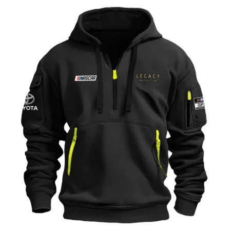 Classic Fashion Legacy Motor Club Nascar Cup Series Color Black Hoodie Half Zipper