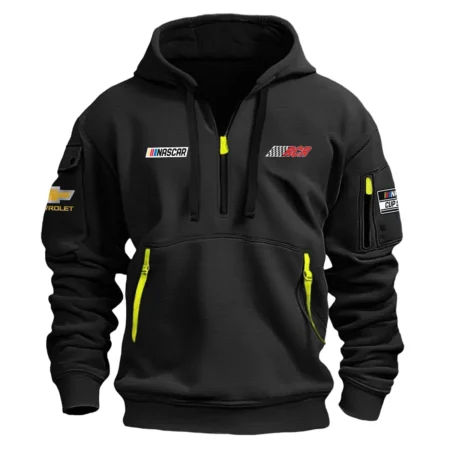 Classic Fashion Richard Childress Racing Nascar Cup Series Color Black Hoodie Half Zipper