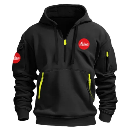 Leica Classic Fashion Photography Videography Color Black Hoodie Half Zipper