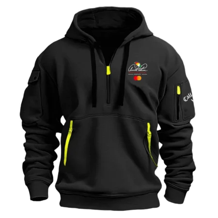 Black Color Callaway Fashion Hoodie Half Zipper Arnold Palmer Invitational Gift For Fans