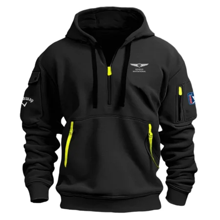 Black Color Callaway Fashion Hoodie Half Zipper Genesis Invitational Gift For Fans