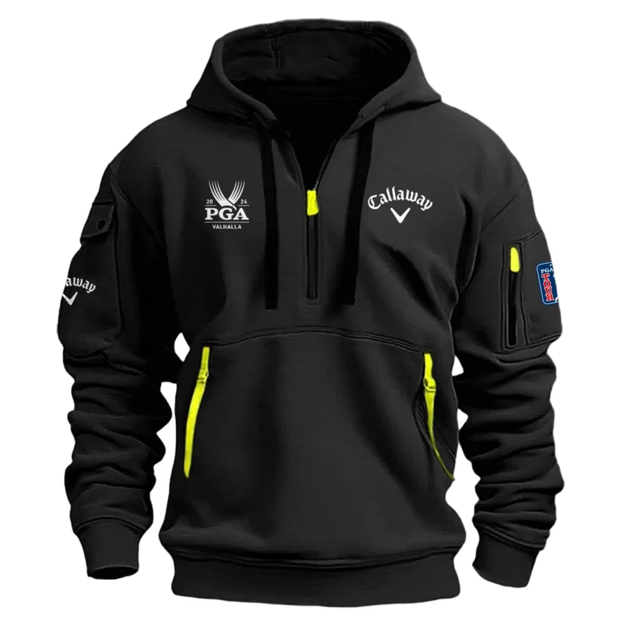 Black Color Callaway Fashion Hoodie Half Zipper 2024 PGA Championship Valhalla Gift For Fans