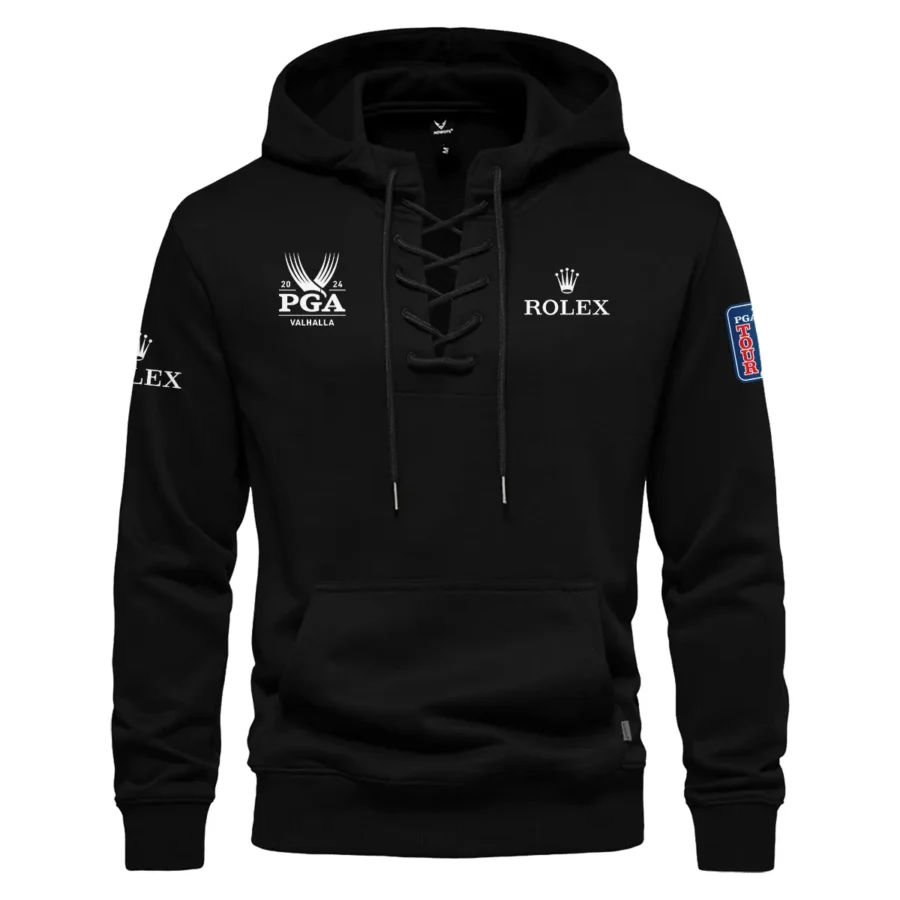 Black Color Rolex 2024 PGA Championship Valhalla Tied Up Hoodie Fashion Retro Jumpers