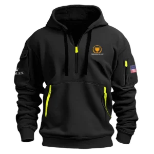 Navy Color Rolex Fashion Hoodie Half Zipper Masters Tournament Gift For Fans