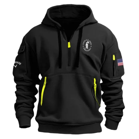 Black Color Callaway Fashion Hoodie Half Zipper 124th U.S. Open Pinehurst Gift For Fans