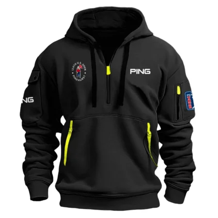 Black Color Brand Ping Hoodie Half Zipper 124th U.S. Open Pinehurst Gift For Fans