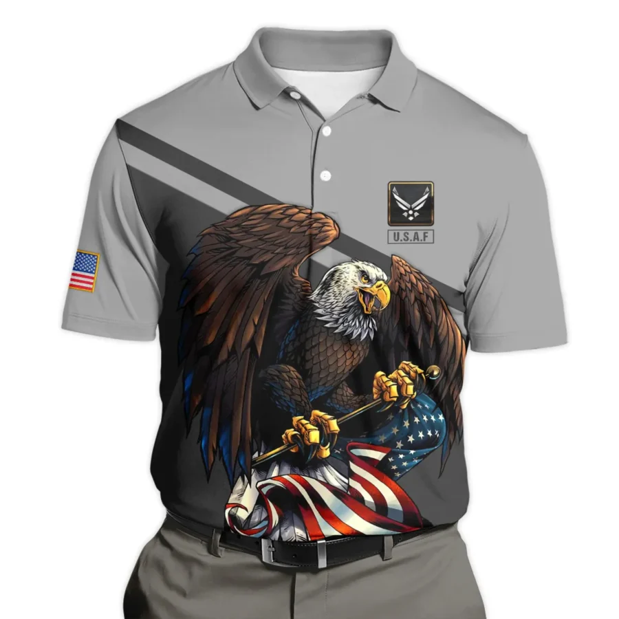 Being A Veteran Is An Honor Being A Grandpa Is Priceless U.S. Air Force All Over Prints Polo Shirt