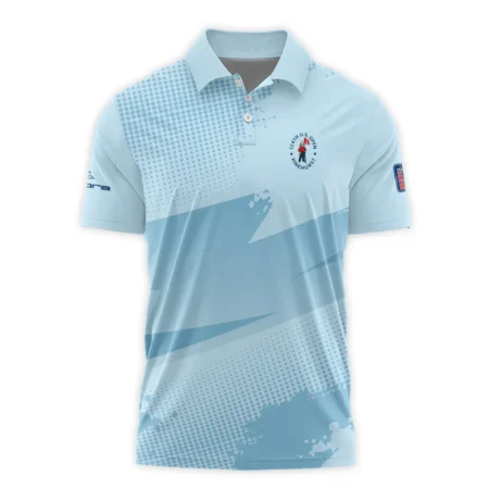 124th U.S. Open Pinehurst Cobra Golf  Light Blue Backgound Polo Shirt Style Classic