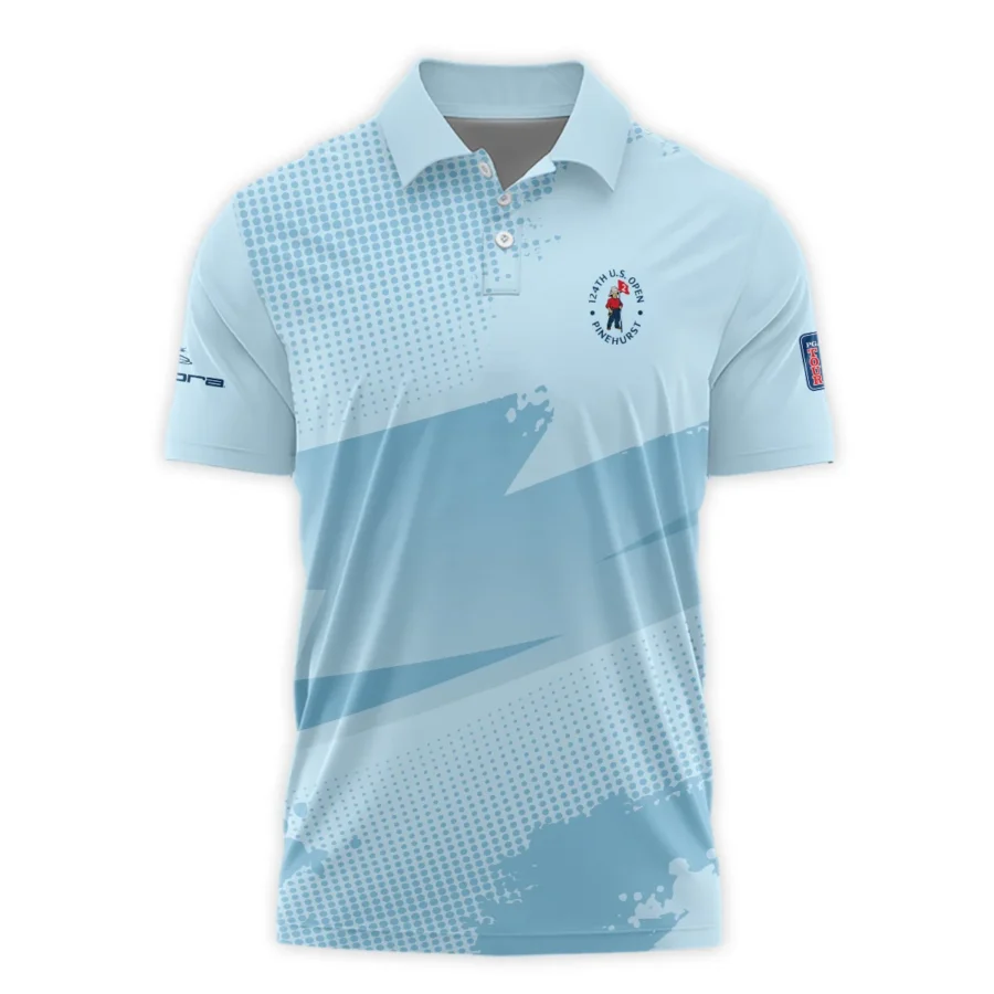 124th U.S. Open Pinehurst Cobra Golf  Light Blue Backgound Polo Shirt Style Classic