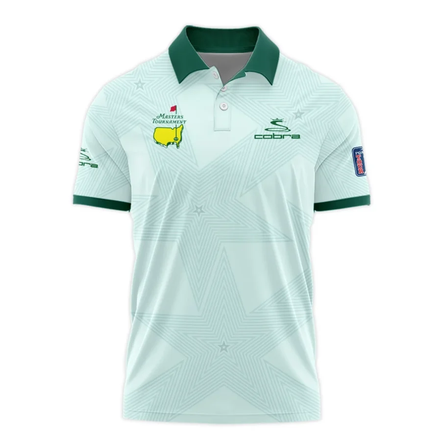 Golf Love Star Light Green Mix Masters Tournament Cobra Golf Polo Shirt Style Classic