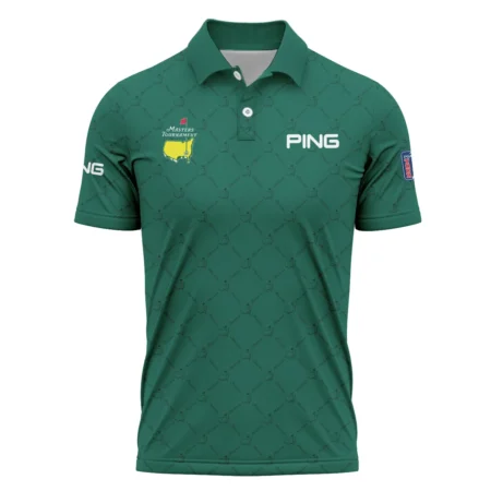 Golf Sport Pattern Color Green Mix Black Masters Tournament Ping Polo Shirt Style Classic