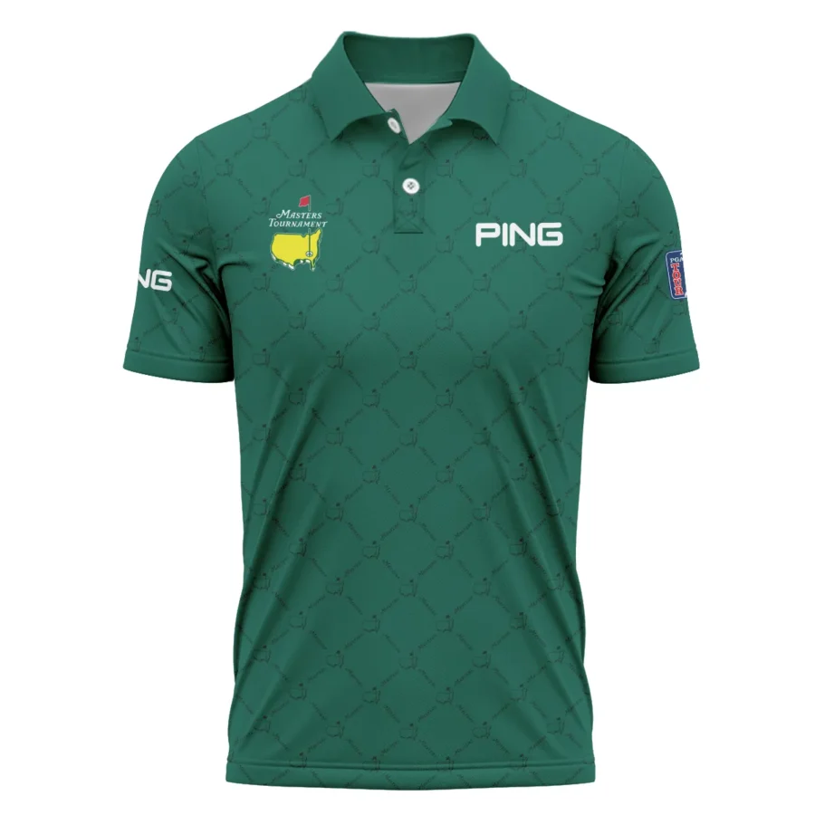 Golf Sport Pattern Color Green Mix Black Masters Tournament Ping Polo Shirt Style Classic