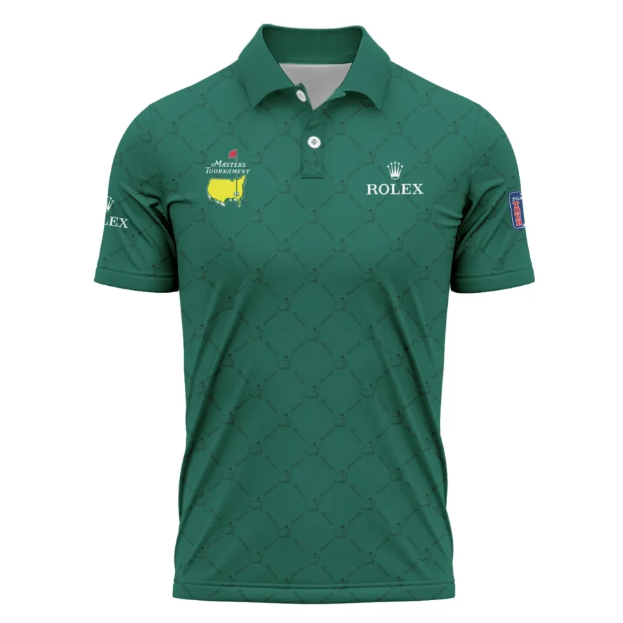 Golf Sport Pattern Color Green Mix Black Masters Tournament Rolex Polo Shirt Style Classic