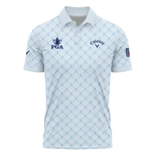 Golf Sport Pattern Light Blue Style 2024 PGA Championship Valhalla Callaway Zipper Polo Shirt Style Classic