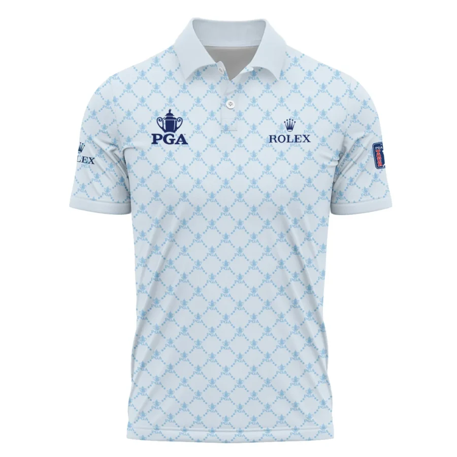 Golf Sport Pattern Light Blue Style 2024 PGA Championship Valhalla Rolex Polo Shirt Style Classic